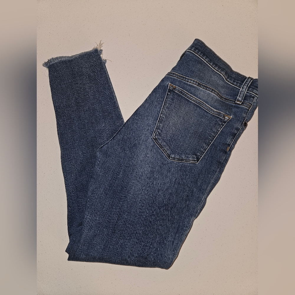 J. Crew Skinny Jeans in Mid Blue Wash
